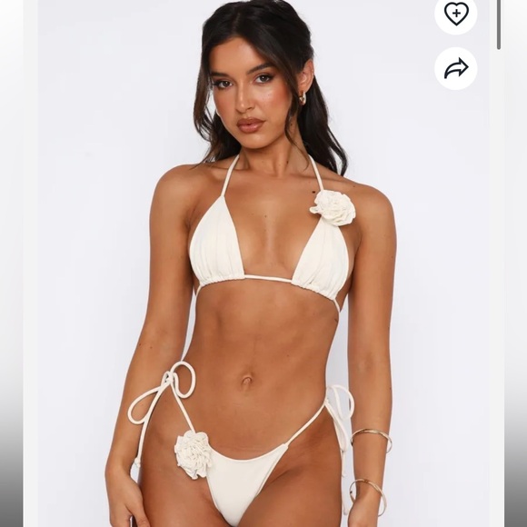 Rosette bikini salerno & Catalina cream (white fox, SAME bikini) - Picture 2 of 4